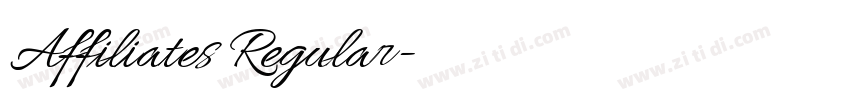 Affiliates Regular字体转换 Affiliates Regular字体转换